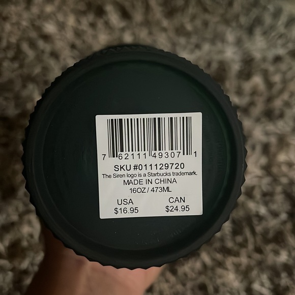 Dark green studded Starbucks cup - Picture 3 of 3